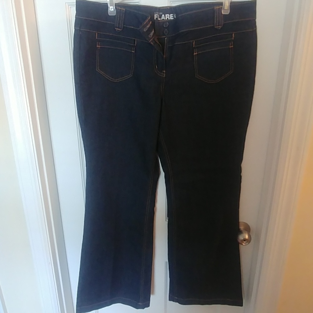 Extreme flare leg jeans